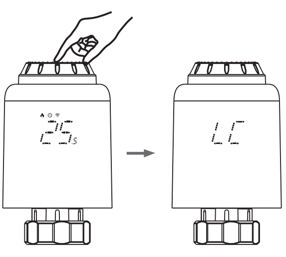 Utilisation de la tête thermostatique ZigBee Moes ZTRV-PJ-601-MS